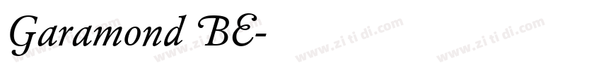 Garamond BE字体转换 Garamond BE字体转换